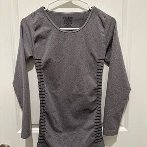Gray Long Sleeve Women's Top